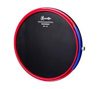 HUN - Pad per allenamento con batteria, 30,5 cm, in silicone, sistema integrato con filo di sabbia, tappetino per allenamento per rullante per principianti, M-12, rosso