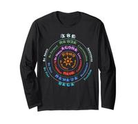 Huna Hawaiian Spiritual Symbols Mindset Saggezza Arte Maglia a Manica
