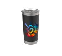 Hunab Ku Aztec Maya Galaxy Simbolo Bicchiere termico in acciaio inox doppia parete