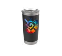 Hunab Ku Aztec Maya Galaxy Simbolo Bicchiere termico in acciaio inox doppia parete