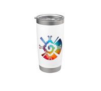 Hunab Ku Aztec Maya Galaxy Simbolo Bicchiere termico in acciaio inox doppia parete