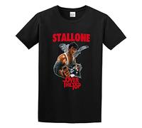 HUNANRENJIA Over The Top 80S Film Poster Black T-Shirt Printed Tee Graphic Top for Men Shirt L