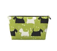 Hund sagoma Scottie Westie livello, Borsa per il trucco Borsa per cosmetici Borsa da toilette da viaggio portatile Borsa da toilette
