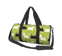 Hund sagoma Scottie Westie livello, Borsone da viaggio di grande capacità Borsa rotonda Borsa da viaggio sportiva Borsa da viaggio Borsa da fitness