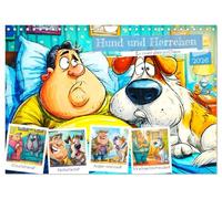 Hund und Herrchen. Zu zweit allein im Chaos (Wandkalender 2026 DIN A4 quer), CALVENDO Monatskalender: Wenn Hunde sprechen könnten würden sie wahrscheinlich so kommentieren!