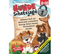 Hunde Schatzsuche Schnitzeljagd Kindergeburtstag 8-10 Jahre: Geheimen Schatz erschnüffeln, knifflige Rätsel knacken, Codes entschlüsseln mit dem Pfotenabdruck-Decoder