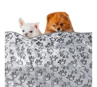 Hundedecke mit Pfotenmuster - Flauschige Kuscheldecke Für Welpen, Katzen Haustiere, Leichte Waschbare Matte Für Komfort Wärme | Perfekt Für Zuhause, Tierbett, Käfig, divano, Schlafplatz, Unterwe