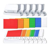 Hundnsney 120 Set di schede di documenti archivio Schede di cartelle sospese da 2 pollici e inserti multicolore per l'identificazione rapida dei file sospesi