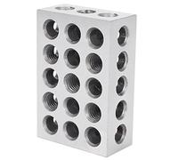 Hundnsney 2 blocchi 25 x 50 x 75 mm temprati 23 fori paralleli blocco di tensione utensili rotanti precisione 0,005 mm per macchina utensili