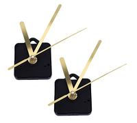 Hundnsney 2 Pack Sostituzione Orologio Da Parete Fai Da Te Parti di Riparazione Pendolo Mecanismo Movimento Orologio Al Quarzo Motore con E Raccordi Kit, Nero