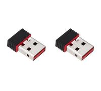 Hundnsney 2 x Mini Cle USB WiFi Adattatore LAN 802.11 /B Scheda di rete 150 Mbps