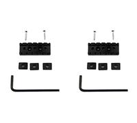 Hundnsney 2Set 42mm Blocco Corde in Metallo Chitarra Dado di Blocco per Tremolo Chitarra Elettrica di Doppio Blocco, Nero