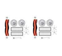 Hundnsney 2X Kit di Ricambi per W10 W10 Pro Robot Aspirapolvere Laterale Principale Mop Panno Filtro Hepa