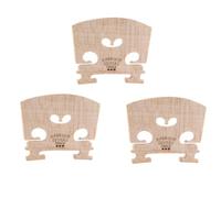 Hundnsney 3X Ponte Regolabile per Violino in Acero Parti di Ponte Regolate Da Violino di Dimensione 4/4 per Violino di Taglia 4/4