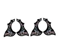 Hundnsney 4 Pezzi Serie Chitarra Pickguard Anti-Graffio Piastra di Protezione Autoadesiva Pick Sticker per Parti di Chitarra Acustica