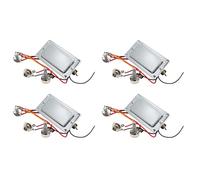 Hundnsney 4 x Kit di imbracatura di pick-up per chitarra elettrica Humbucker a doppia bobina pre-cablata con potenziometro 500 K potenziometri di volume