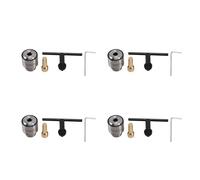 Hundnsney 4 x macinazione a caldo elettrica mini mandrino mandrino di trapano a chiave o chiave 0,3-4 mm, gamma di capacità W / 3,17 mm d'albero