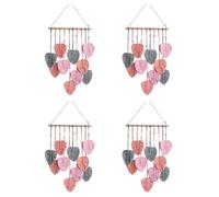 Hundnsney 4X Chic Boho Macramé Decorazione Murale Fatto A Mano Nappa Tessuto Parete Arte Foglio Arazzo Decorazione Boemia, B