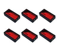 Hundnsney 6X Extender POE 2 Porte 100 Mbps con IEEE 802.3Af per Telecamera IP NVR AP IP Voice POE espandere 100 Metri per Gamma POE