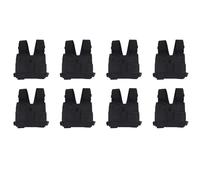 Hundnsney 8 x Radio Talkie Walkie Tasca toracica Imbracatura Pacchetto Due W, Nero