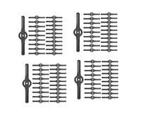 Hundnsney 80 pezzi lame per tosaerba in plastica, per tosaerba tosaerba tosaerba attrezzi da giardino tosaerba accessori per tosaerba