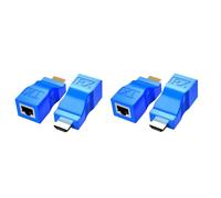 Hundnsney a RJ45 Il Ripetitore Rete 4 Pezzi Serie Estensione Trasmettitore e Ricevitore