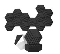 Hundnsney Confezione da 12 acustici autoadesivi, murali insonorizzati 14 x 12 x 0,4 pollici, insonorizzanti, B