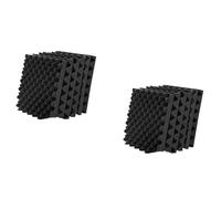 Hundnsney Confezione di 12 di Schiuma Acustica Autoadesivi Pannello A Parete di Trattamento Insonorizzazione Ignifugo, Riduzione della Schiuma di Rumore per Studio, Ecc.