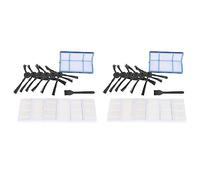 Hundnsney Kit di filtro un vuoto di ricambio per robot aspirapolvere V3 V3S V5S,filtri per aspirapolvere robot professionale e 12 spazzole laterali e 2 filtri principali e 2 spazzole