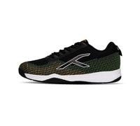 HUNDRED Blade Lite, Badminton Shoes Unisex-Adulto, Black/Orange/White, 42 EU