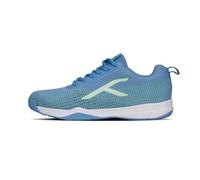 HUNDRED Blade Lite, Badminton Shoes Unisex-Adulto, Blue/Lime Green/White, 43 EU
