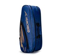 HUNDRED Cosmogear Badminton Kit-bag, Double Zipper, Bag with Front Zipper Pocket, Material: Polyester, Padded Back Straps, Easy-Carry Handle