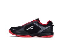HUNDRED Court Star Non-Marking Professional Badminton Shoes for Mens (Black/Gold, EU 47/UK 12/US 13) | X-Cushion Protection | Suitable for Indoor Tennis/Squash/Table Tennis/Basketball & Padel