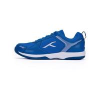 HUNDRED Court Star Non-Marking Professional Badminton Shoes for Mens (Blue/White, EU 47/UK 12/US 13) | X-Cushion Protection | Suitable for Indoor Tennis/Squash/Table Tennis/Basketball & Padel