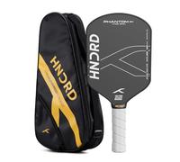 HUNDRED Phantom 20 - Racchetta da pickleball, nucleo da 13 mm, Power Play, inclusa custodia (nero/bianco)