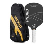 HUNDRED Phantom 20 Xtend - Racchetta da pickleball, nucleo da 16 mm, gioco controllato, con custodia inclusa (nero/bianco)