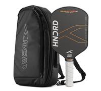 HUNDRED Phantom 80 - Racchetta da pickleball, nucleo da 16 mm, controllo eccellente, con custodia inclusa (nero/arancione)