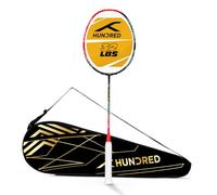 HUNDRED Power Ray 900 - Racchetta da badminton, materiale: fibra di carbonio, genere: unisex, ultraleggera, 79 g, tensione massima: 14,5 kg, qualità professionale, copertura completa inclusa