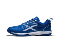HUNDRED Scarpe da badminton professionali antitraccia Raze per uomo | Materiale: ecopelle | Adatto per tennis indoor, squash, ping pong, basket e paddle (blu/bianco, taglia: EU 38, UK 4, US 5)