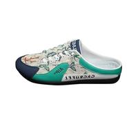 Hundred - Scarpe estive da uomo, casual, con punta aperta, scarpe sportive, per il tempo libero, verde, 44 EU