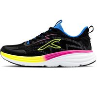 Hundred Soft Stride Scarpe Multiuso | Corsa, Camminata, Palestra e Jogging | D-Soft Comfort Cushioning | Tomaia HyperKnit | Tecnologia Fusion | Nero/Blu/Lime | 11 UK / 12 US / 45 EU