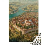 Hungarian Architectural StylePuzzle 1000 Pezzi Per Adulti, Fortezza medievalegiochi Educativi, Sfide, Decorazioni Per La Casa70x50cm/1000pcs