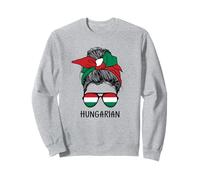 Hungarian Girl Hungarian Heritage Hungaria Flag Felpa