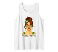 Hungarian Girl Hungary Flag Hungarian Girlfriend Wife Canotta