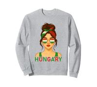 Hungarian Girl Hungary Flag Hungarian Girlfriend Wife Felpa