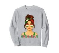 Hungarian Girl Hungary Flag Hungarian Girlfriend Wife Felpa