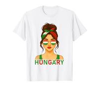 Hungarian Girl Hungary Flag Hungarian Girlfriend Wife Maglietta