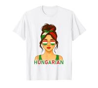 Hungarian Girl Hungary Flag Hungarian Girlfriend Wife Maglietta