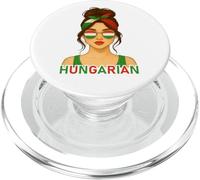 Hungarian Girl Hungary Flag Hungarian Girlfriend Wife PopSockets PopGrip per MagSafe