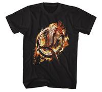 Hunger Games - Cattura Fuoco Mockingjay - American Classici - Solido Nero Adulto